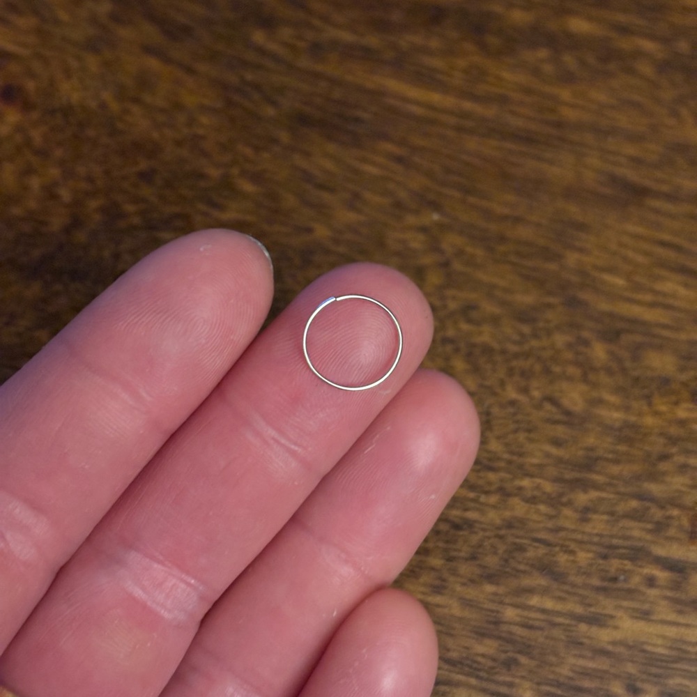 White Gold Nose Ring